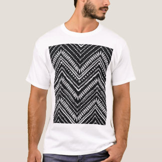 Zigzag Stripes: Hand Drawn Ethnic T-Shirt