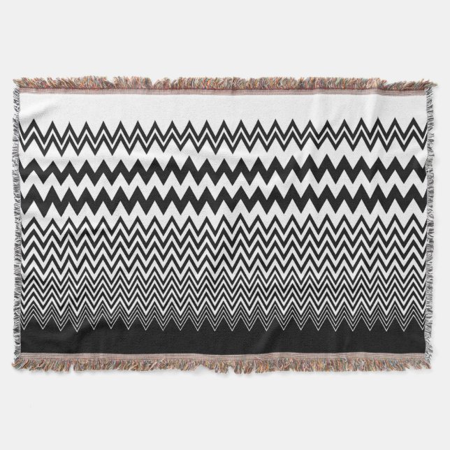 zigzag throw blanket (Front)