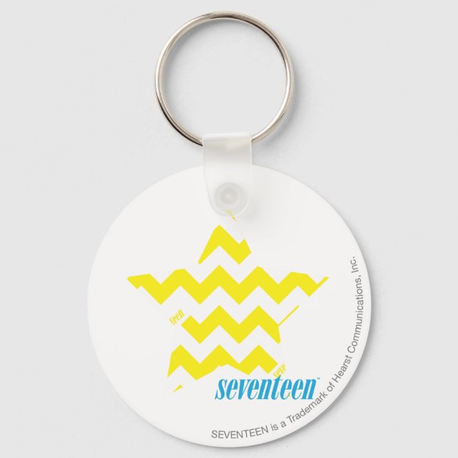 ZigZag Yellow 3 Key Ring (Front)