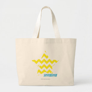 ZigZag Yellow 3 Large Tote Bag