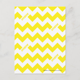 ZigZag Yellow Postcard