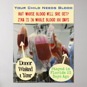 Zika in Blood 101 Days Poster by RoseWrites