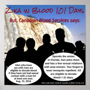 Zika in Blood Canadian Poster by RoseWrites