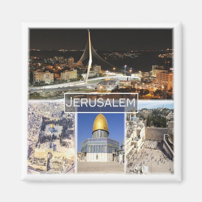 zIL004 JERUSALEM, Israel, Middle East Asia, Fridge Magnet (Front)