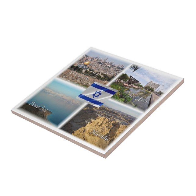 zIL006 TEL AVIV JERUSALEM, Israel, Ceramic Tile (Side)