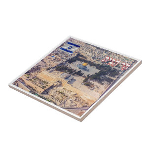 zIL011 TEMPLE MOUNT, Jerusalem Middle East, Ceramic Tile