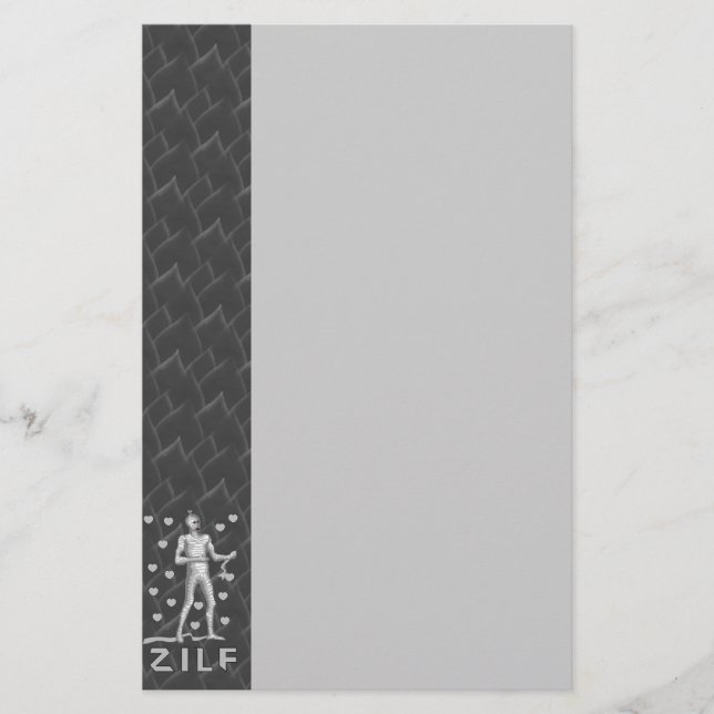 Zilf Zombie Stationery (Front)