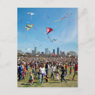 Zilker Park Kite Festival 3 - Austin Texas Postcard