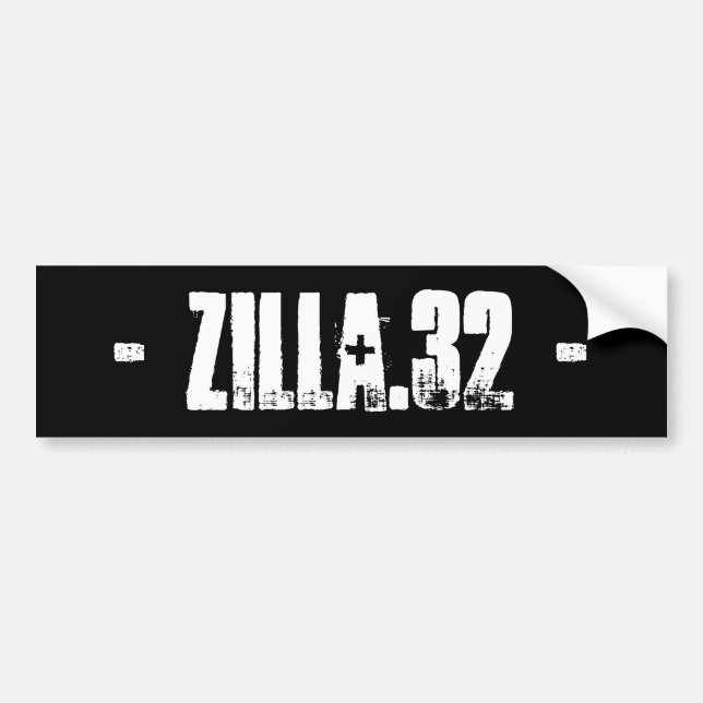 Zilla.32 Basic Bumper Sticker (Front)
