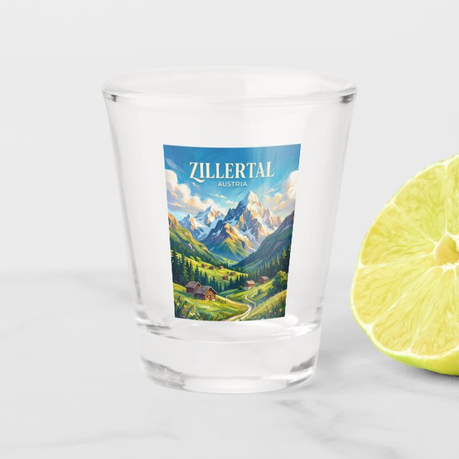 Zillertal Austria Shot Glass (Front)