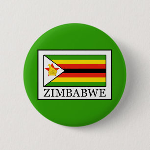 Zimbabwe 6 Cm Round Badge