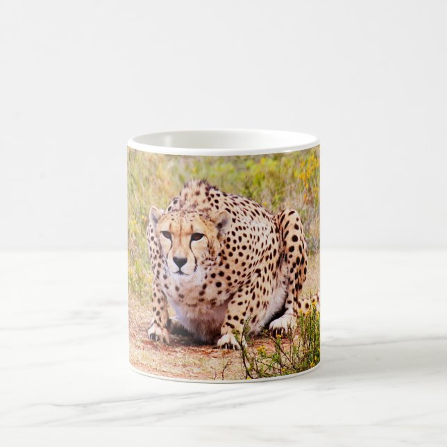 Zimbabwe cheetah Coffee Mug (Center)