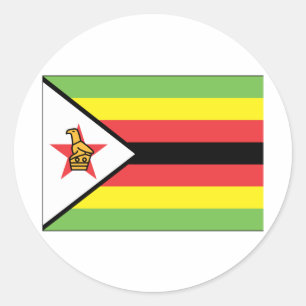 Zimbabwe Classic Round Sticker