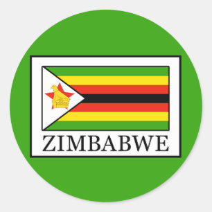 Zimbabwe Classic Round Sticker
