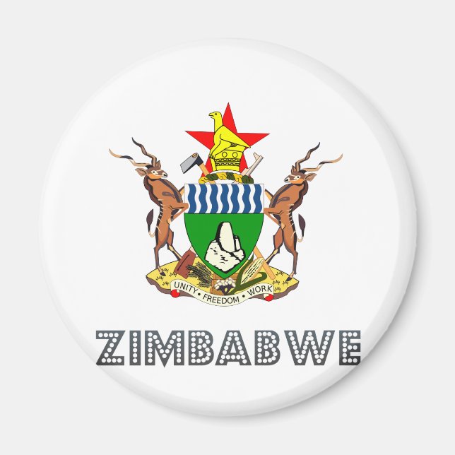 Zimbabwe Coat of Arms Magnet (Front)