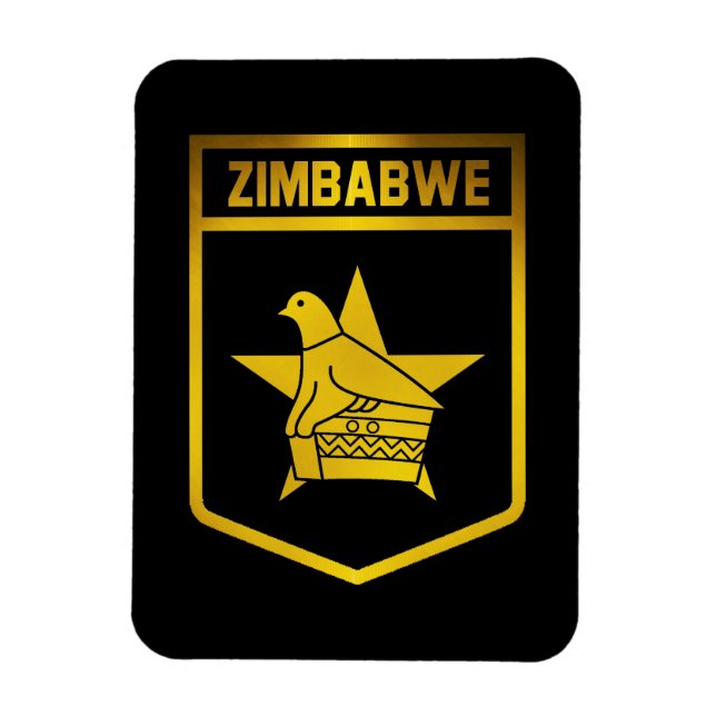 Zimbabwe Emblem Magnet (Vertical)