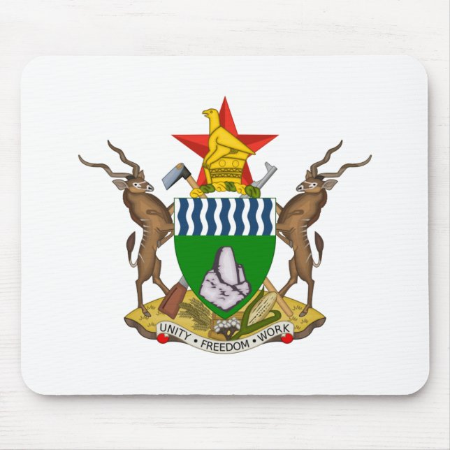 zimbabwe emblem mouse pad (Front)