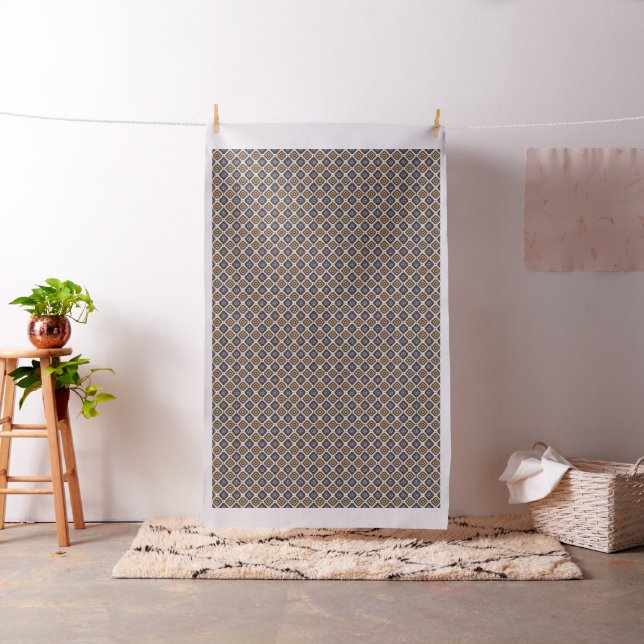 Zimbabwe Ethnic Art Inspired pattern No 1 Fabric (In Situ)
