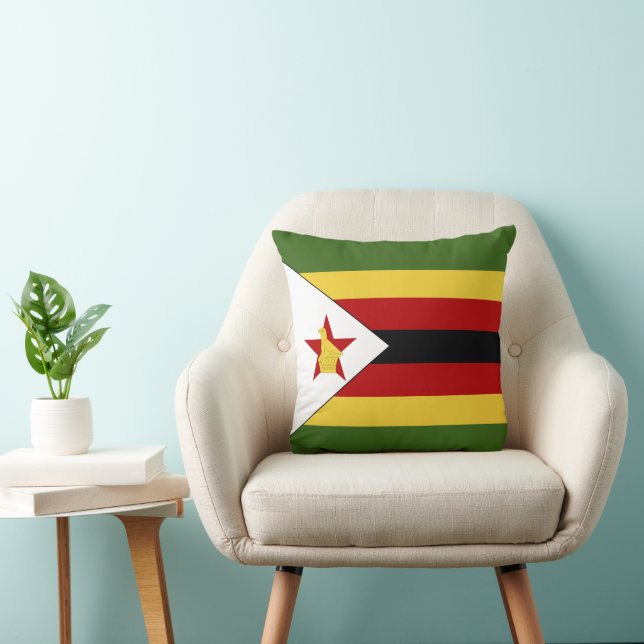 Zimbabwe flag cushion (Chair)