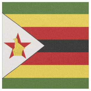 Zimbabwe flag fabric