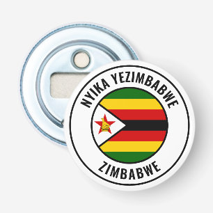 Zimbabwe Flag Gorgeous Patriotic Bottle Opener