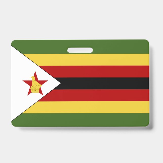 Zimbabwe flag ID badge (Front)