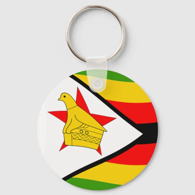 Zimbabwe Flag Key Ring (Front)