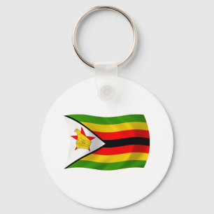 Zimbabwe Flag Keychain