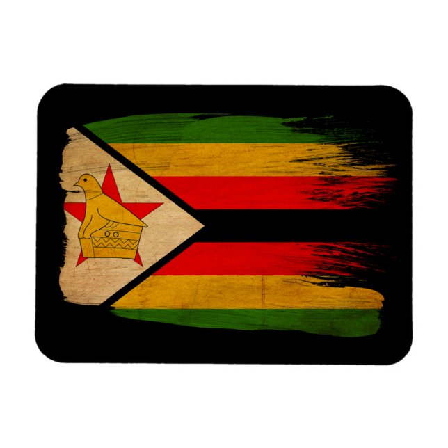 Zimbabwe Flag Magnet (Horizontal)