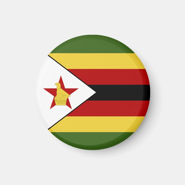Zimbabwe flag magnet (Front)