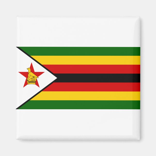 Zimbabwe Flag Magnet (Front)