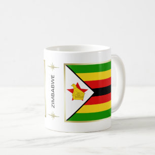 Zimbabwe Flag + Map Mug