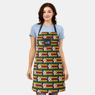 ZIMBABWE FLAG   Monogram   ZIMBABWEAN Apron