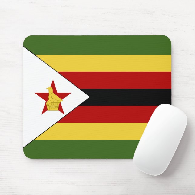 Zimbabwe flag mouse pad (With Mouse)