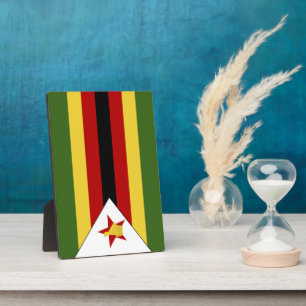 Zimbabwe flag plaque