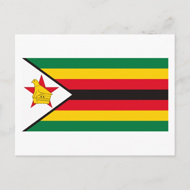 Zimbabwe Flag Postcard (Front)