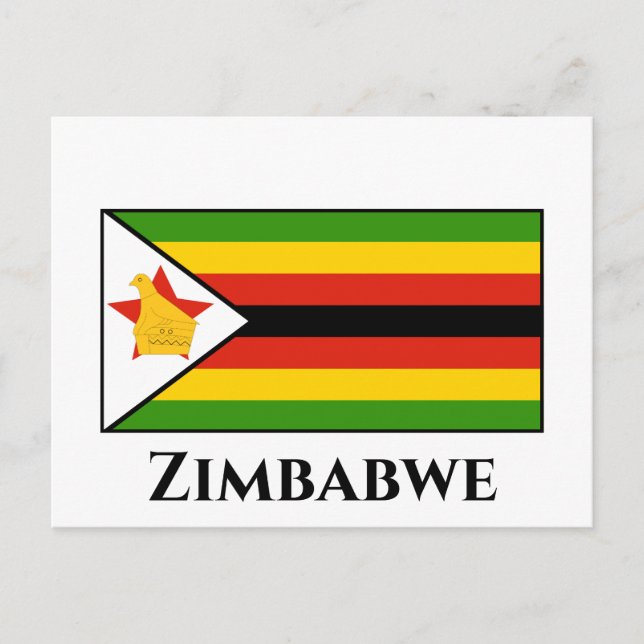 Zimbabwe Flag Postcard (Front)