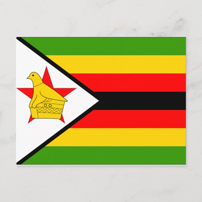 Zimbabwe Flag Postcard (Front)