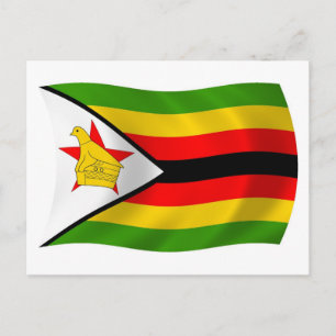 Zimbabwe Flag Postcard