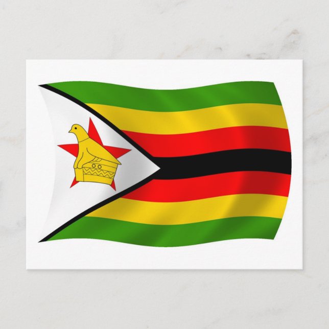Zimbabwe Flag Postcard (Front)