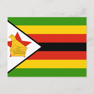 Zimbabwe Flag Postcard
