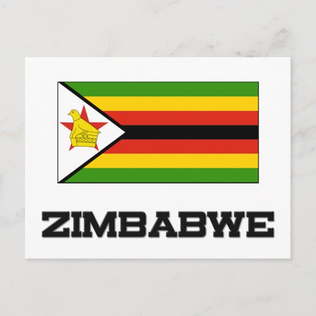 Zimbabwe Flag Postcard (Front)