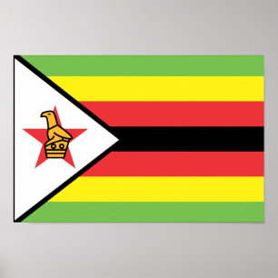 Zimbabwe Flag Poster