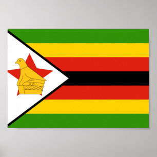Zimbabwe Flag Poster