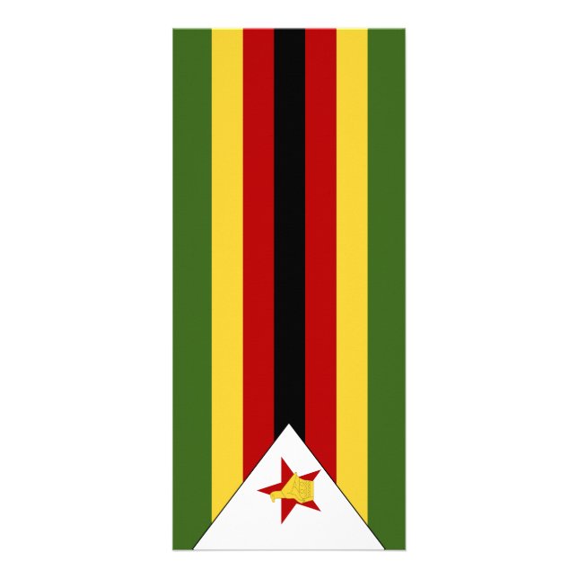 Zimbabwe flag rack card (Front)