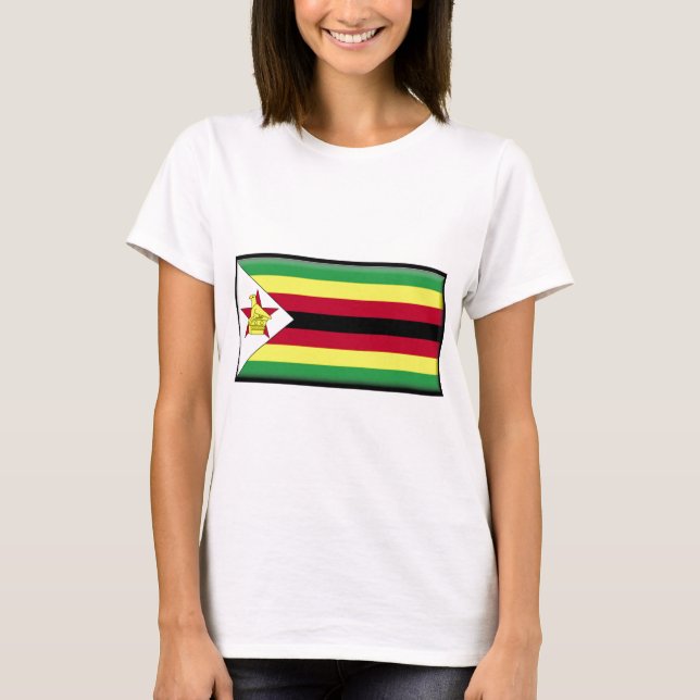 Zimbabwe Flag T-Shirt (Front)