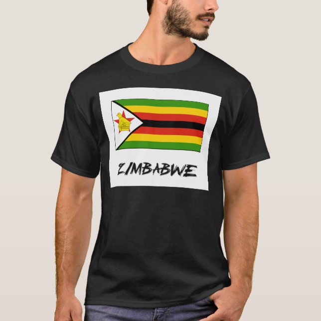 Zimbabwe Flag T-Shirt (Front)