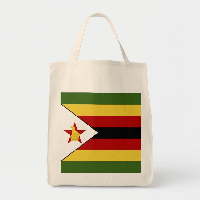 Zimbabwe flag tote bag (Front)