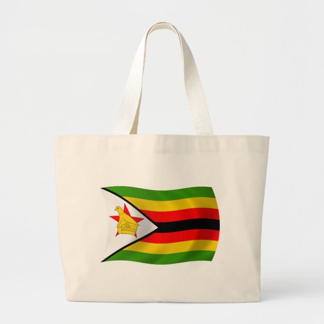 Zimbabwe Flag Tote Bag (Front)