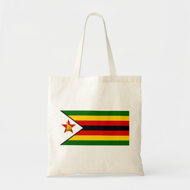 Zimbabwe Flag Tote Bag (Front)